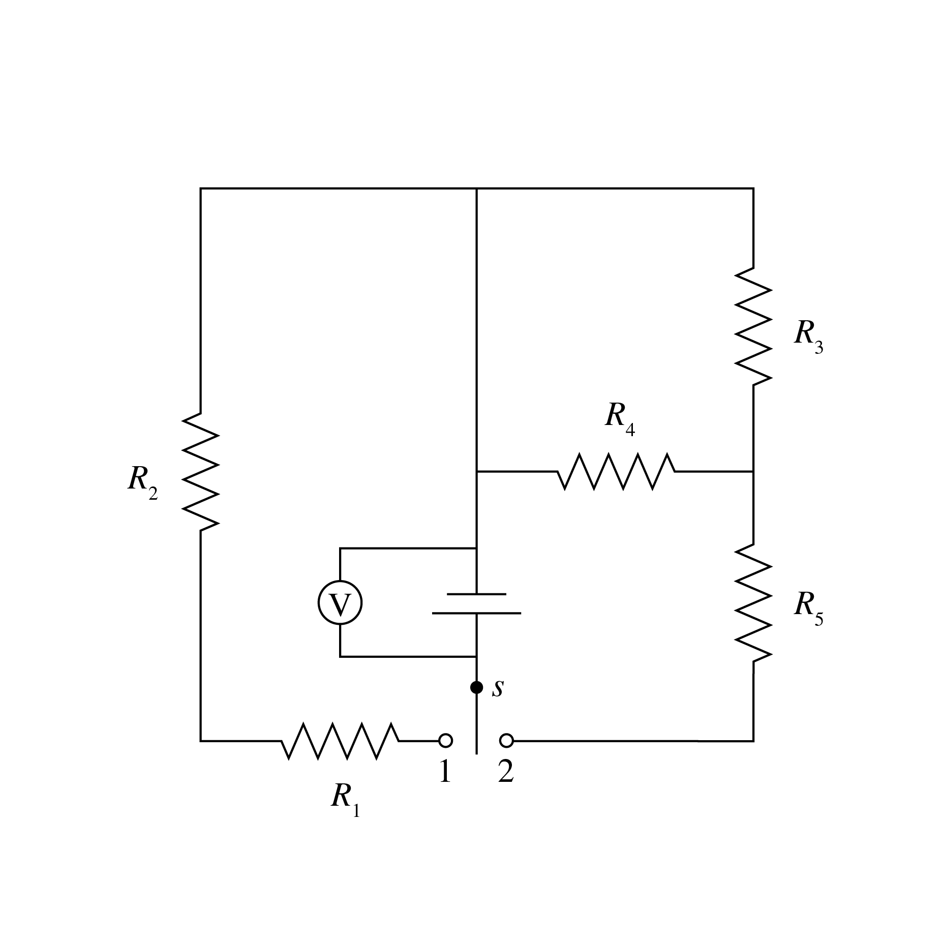 Solved In The Circuit Shown, The Resistance R1=R2=R3=R4=R...